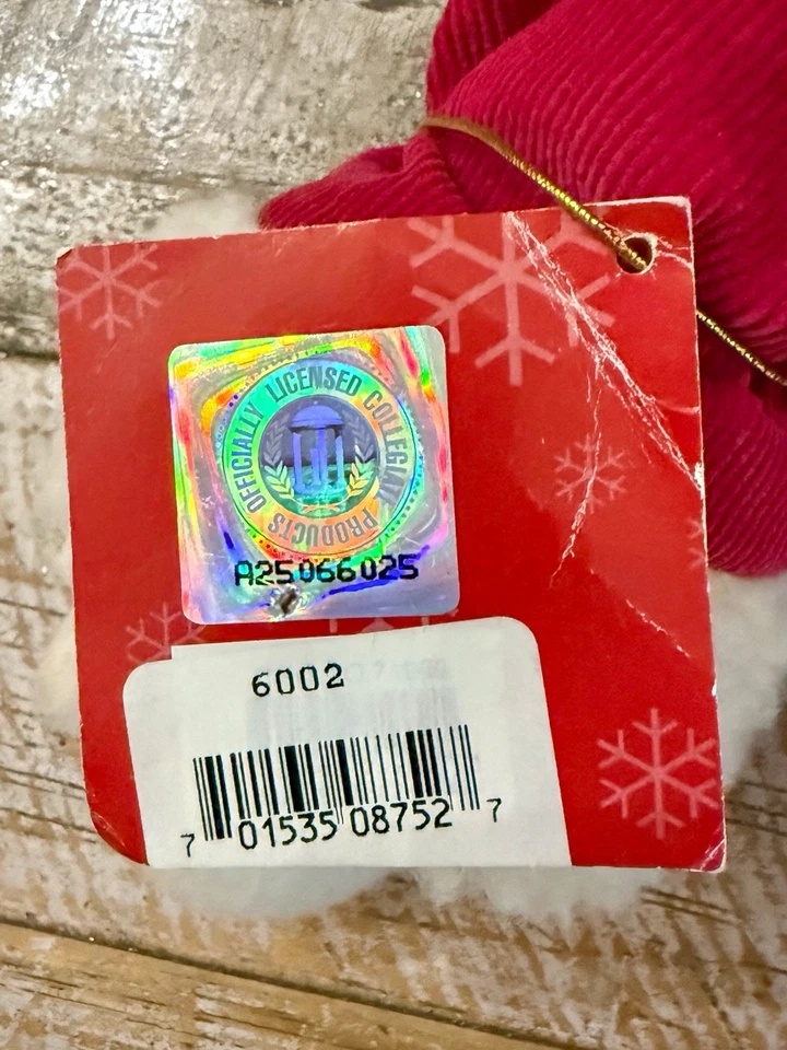 Muñeco de Nieve Oklahoma Sooners Peluche Decoración de Navidad Parte Inferior Ponderada OU Foto 4 de 4