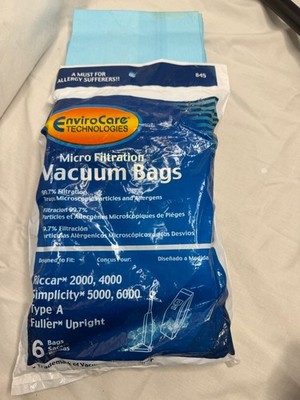 EnviroCare Replacement Micro Filtration Vacuum Cleaner Dust Bags - 6 Pack