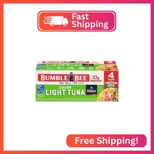 Bumble Bee Chunk Light Tuna In Water, 5 oz Cans (Pack of 4) - Wild Caught Skipja