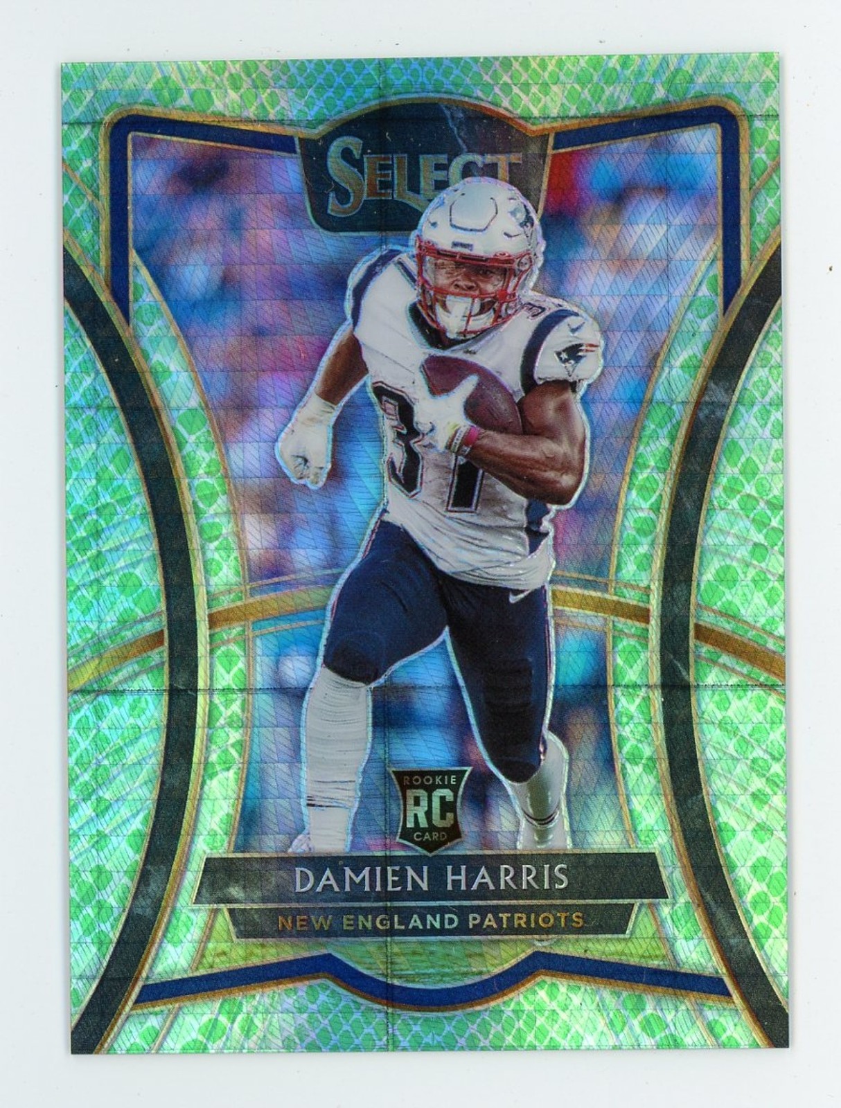 Damien Harris Panini Select #180 Dragon Scale