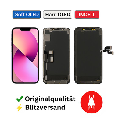 iPhone Display Soft/Hard OLED | Incell 11 12 13 14 15 16 Pro Max Plus Mini Origi