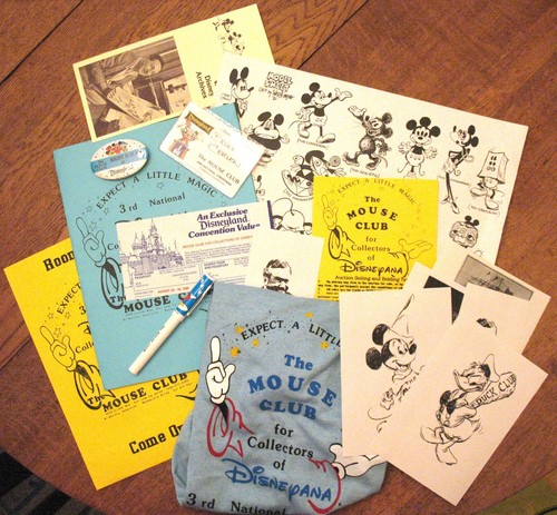 MOUSE CLUB. 1985. 3rd DISNEYANA Collectors Convention. GIFT Bag.T-Shirt, KIMBALL