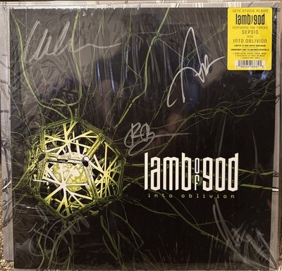 LAMB OF GOD Into Oblivion Transparent Light Yellow Green Splatter