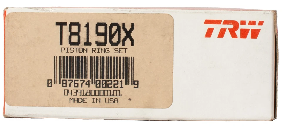 TRW Replacement Piston Rings Fits 1968-80 Oldsmobile Delta 88 Part Number T8190X - Image 4 of 4