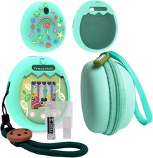 Hard Carrying Case and Silicone Cover Compatible with Tamagotchi Pix Interact...