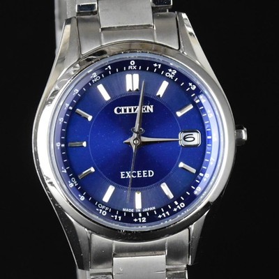 Citizen Exceed ES9370-62L Solar Radio Controlled Watch wrist 14.5cm