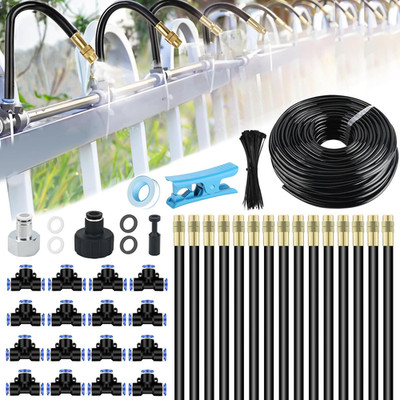360° Curved Garden Automatic Irrigation System 50FT Drip Irrigation System for G