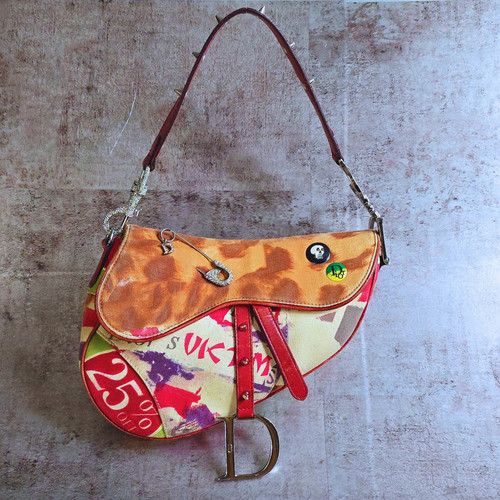 Dior Limited Edition Le Victim Crystal Saddle Bag Vintage