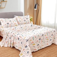 Luxurious Kids Twin Sheet Set - Soft, Breathable Microfiber in Car Print