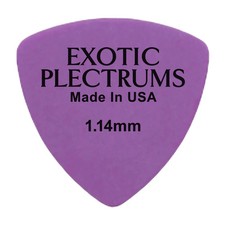 Exotic Plectrums Delrin Purple Guitar Pick - 1.14mm E-H Made In USA 346 Triangle