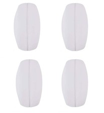 LASSUM 2 Pairs Soft Silicone Bra Strap Cushions Holder Non-Slip no, White