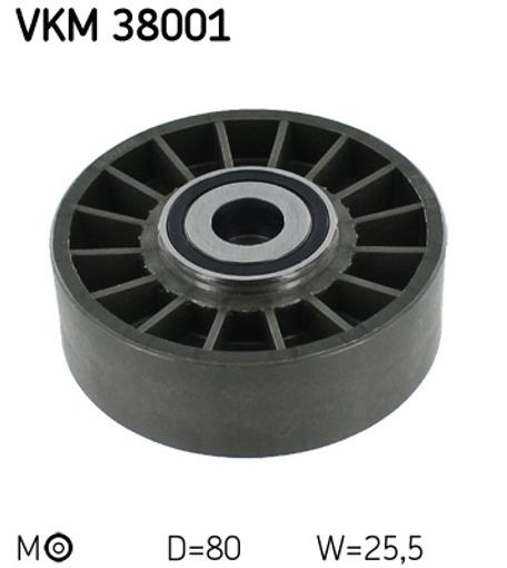 VKM 38001 SKF Tensioner Pulley, V-ribbed belt for BMW,DAEWOO,MERCEDES-BENZ,VW - Image 10
