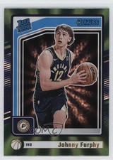 2024-25 Panini Donruss Rated Rookie Holo Green Laser Johnny Furphy #242 1an8