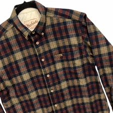 Woolrich Flannel Shirt Shacket Plaid Heavyweight Gorp Rancher Men’s Sz M
