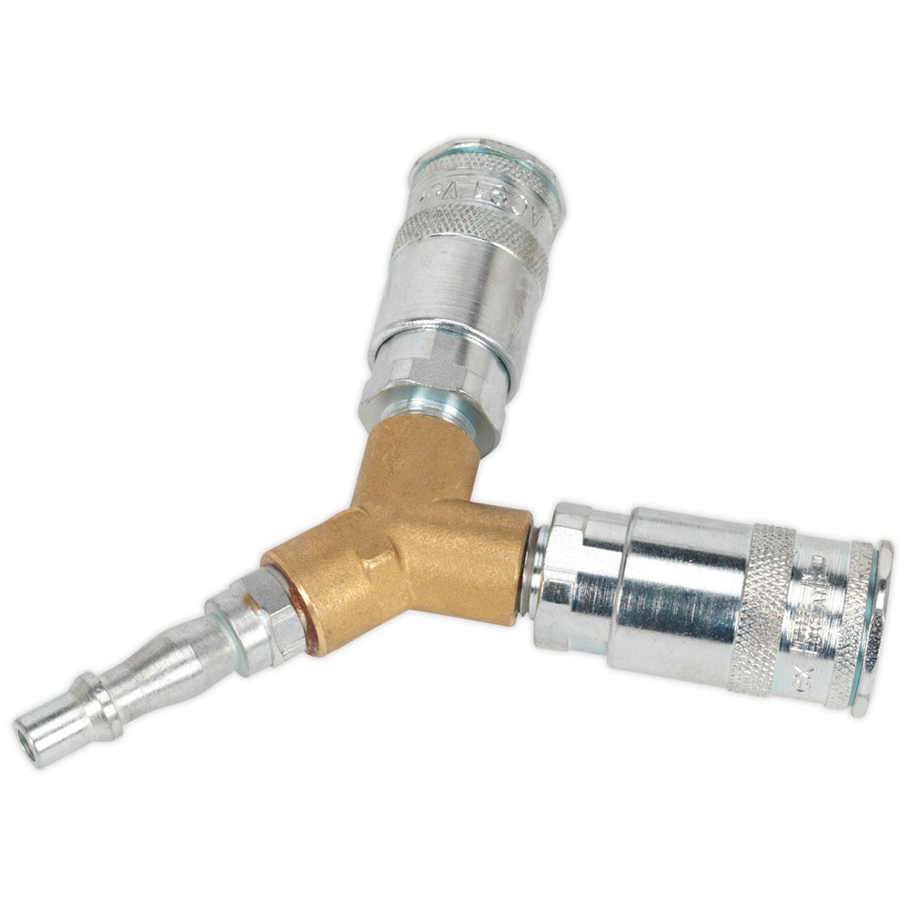 Sealey Twin Coupling Bodies Y Adaptor