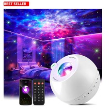 15-Color Star Projector with White Noise and Remote Control - Relax in Style