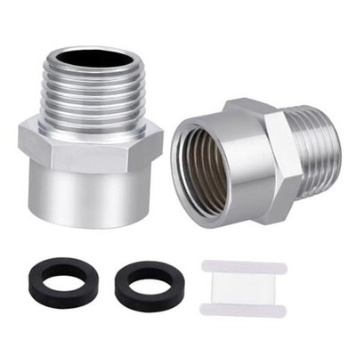 1/2'' G (BSP) Female Thread to US 1/2'' NPT Male Chrome 1/2'' BSP x 1/2'' NPT