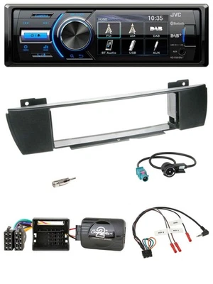 JVC Bluetooth Volante USB DAB Radio Coche para BMW X3 E83 2004-2010 Centro