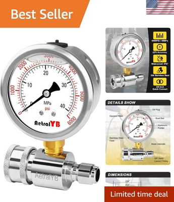 #ad Pressure Washer Gauge Pressure Gauge Kit 3 8 Inch Quick Connect $20.23