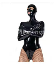 Latex Rubber Gummi Catsuit Full Body Tight Fitting Bodysuit Fancy Dress Costume
