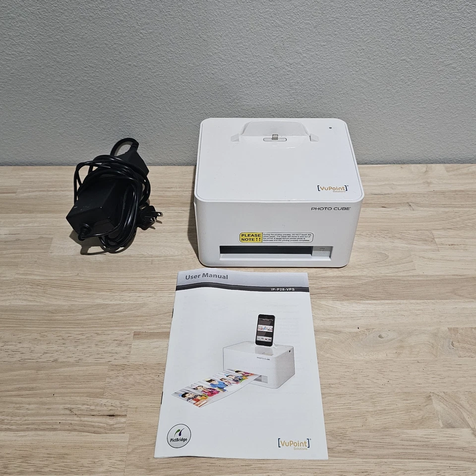 Vupoint Solutions Photo Cube Compact Photo Printer IP-P28-VPS - With Power Cord - Image 2 of 4