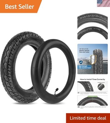 Durable 12.5x2.25 Tire & Inner Tube Set for Razor Pocket Mod Electric Scooters