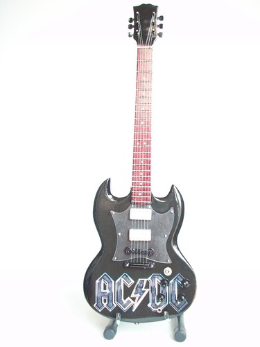 Guitare miniature Gibson SG noire AC DC 3770012802752 | eBay