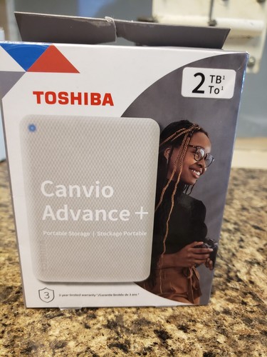 Toshiba 2TB Canvio Advance Plus Portable Storge - NEW Factory Sealed Box