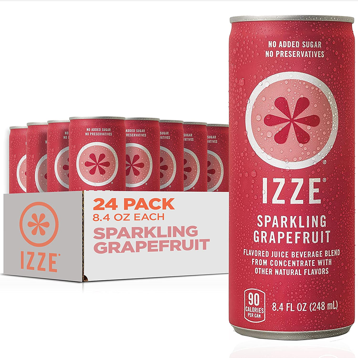 ジュード出品 IZZE Sparkling Juice, Grapefruit, 8.4 oz Cans, 24 Count | eBay
