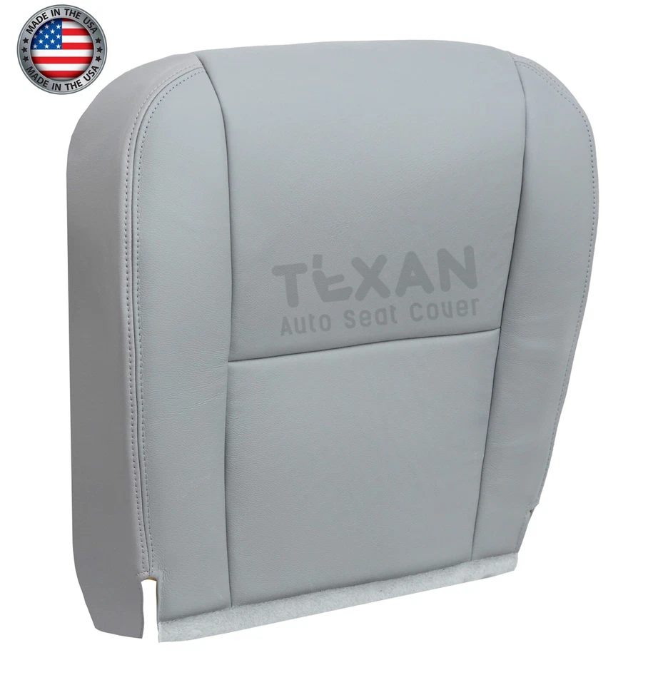 Se adapta a Toyota Tundra Limited 2005, 2006 parte inferior del lado del conductor cubierta de asiento de cuero gris Foto 2 de 4