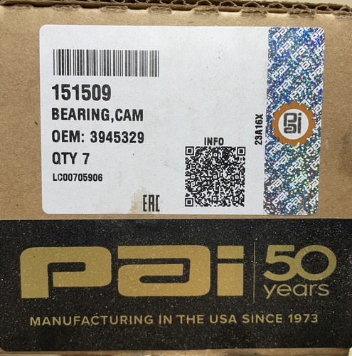 OEM 3945329 Pack of 7 Cummins Camshaft Bearing | eBay