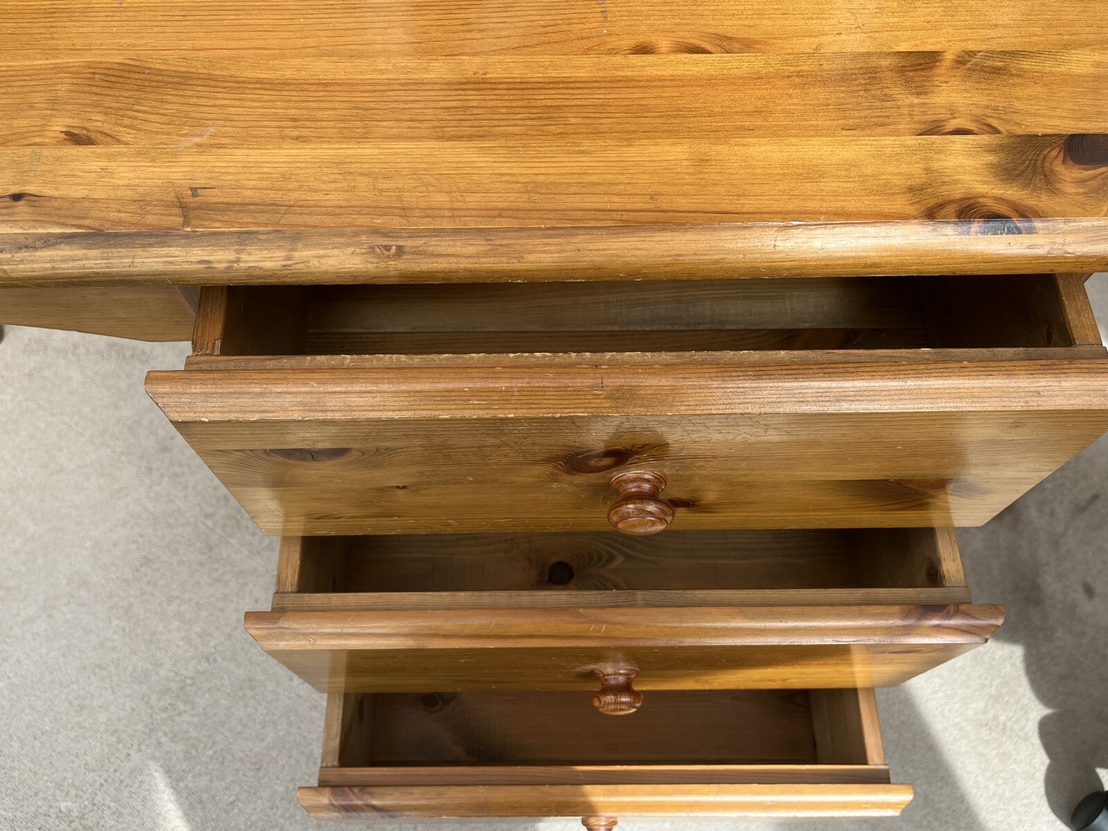 Ducal Antique Pine Victoria Desk Home Office Study Computer eBay