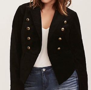 torrid velvet jacket