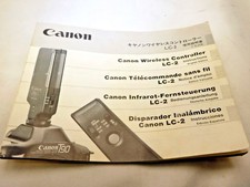 Canon LC-2 Wireless Controller Instructions Manual Guide EN FR SP GR