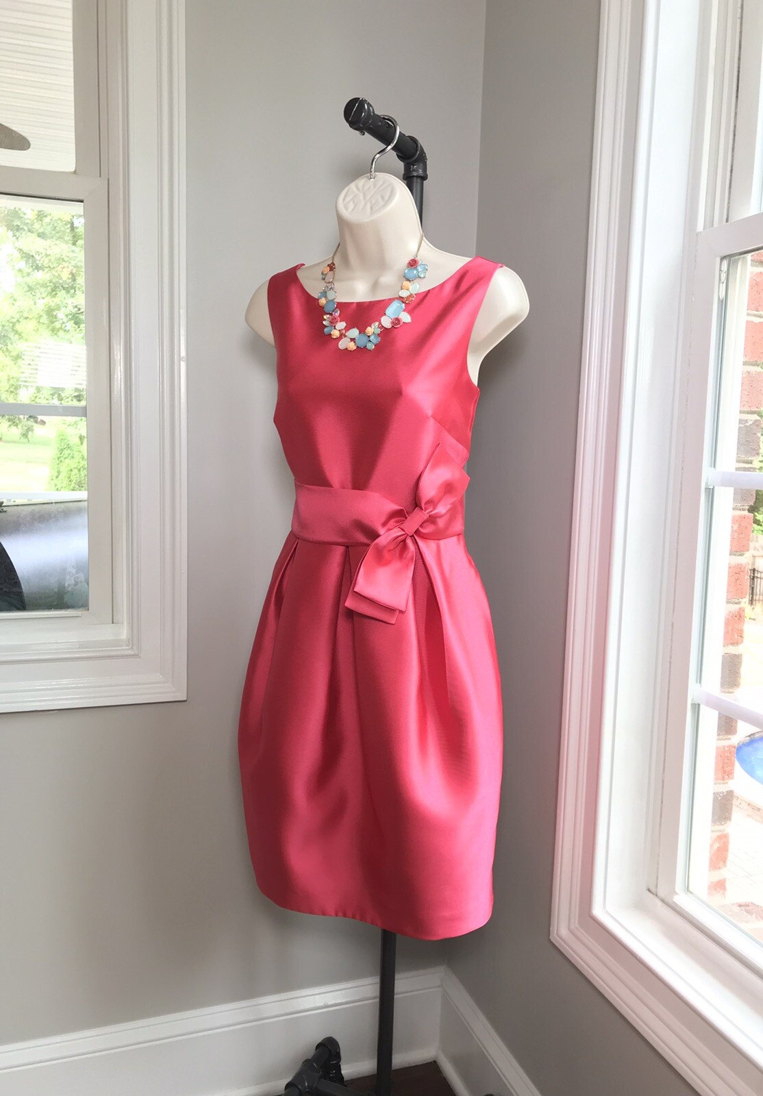 Eliza J Hot Pink Fit & Flare Cocktail Dress Pockets &… Gem