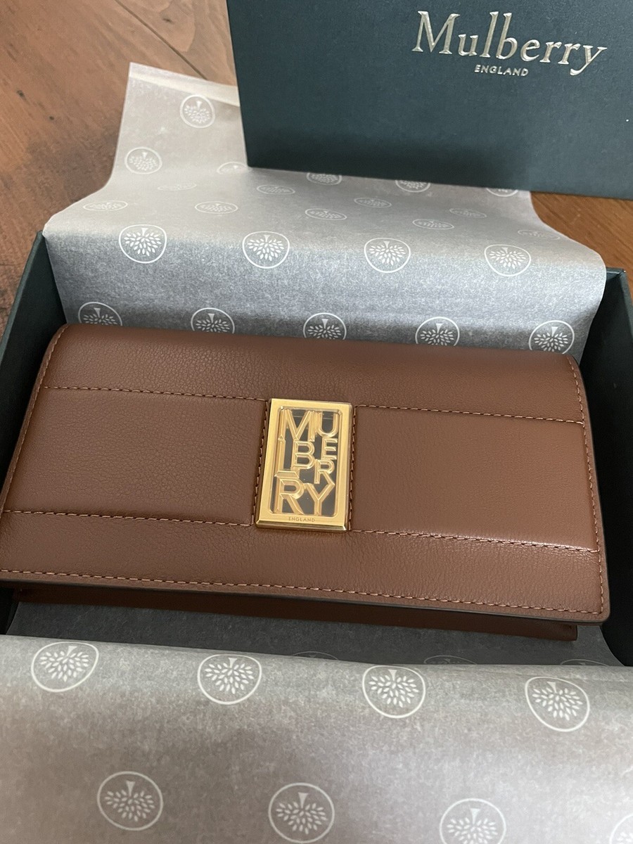 Mulberry Sadie Leather Tan Silky Calf Wallet Purse Bag NWT