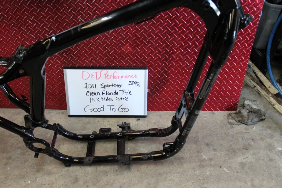 Harley Davidson Sportster XL1200 2011 cuadro recto listo 2009-2013 SP92 Foto 3 de 4