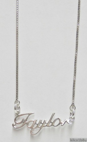 Sterling Silver Name Necklace - Name 