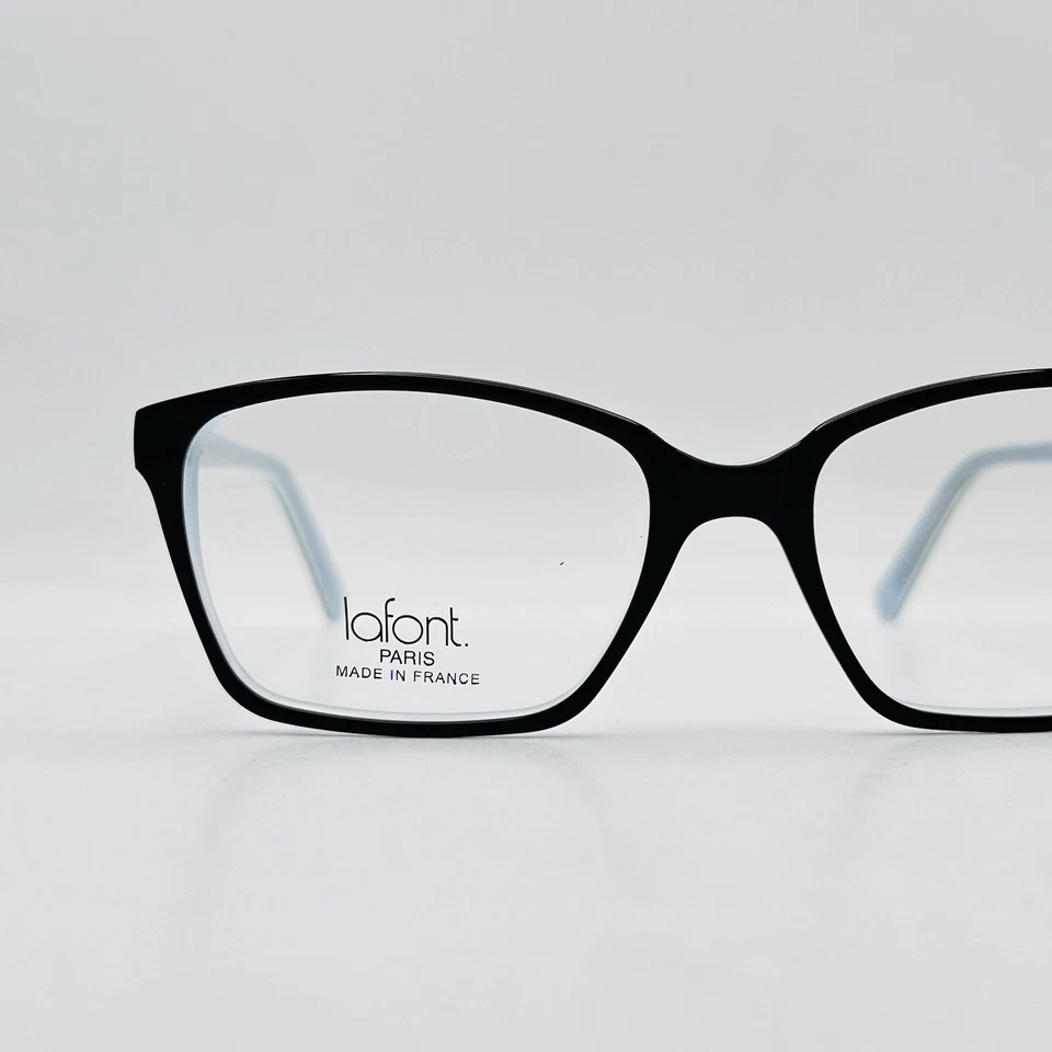 Óculos Lafont Feminino Quadrado Preto Azul Mod. PENSEE Paris Novo - Imagem 2 de 4