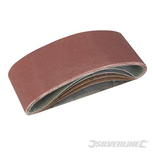 Sanding Belts 75 x 457mm 5pce 40, 60, 2 