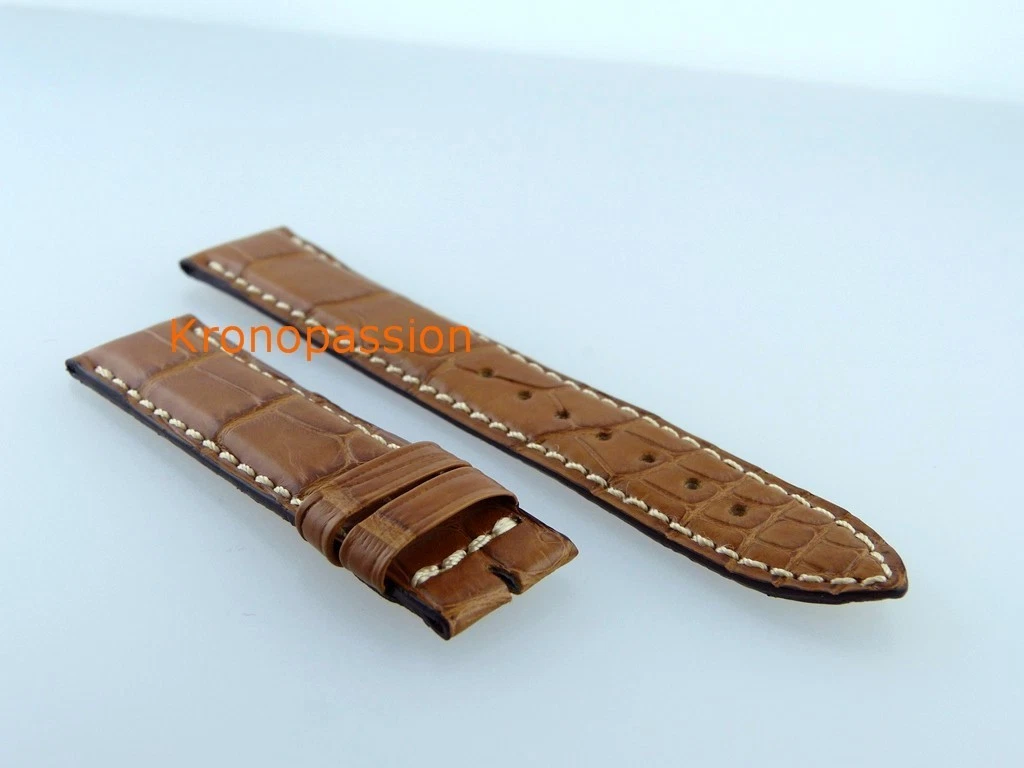 Bracelet De Montre Cuir Autruche 17mm - Compatible Jaeger-LeCoultre, Occasion