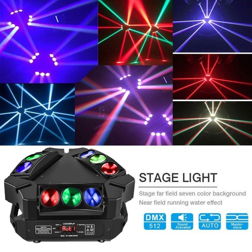135W LED RGB Moving Head Stage Lighting DMX512 Spider Beam DJ Party Effect Light - Picture 3 of 13