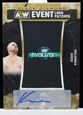 2024 Upper Deck AEW Black Diamond Eddie Kingston Revolution Patch Auto #34/99