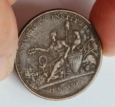 AMERICAN INSTITUTE NEW YORK ROBINSON'S JONES & CO. HARD TIMES TOKEN 1833 C5187