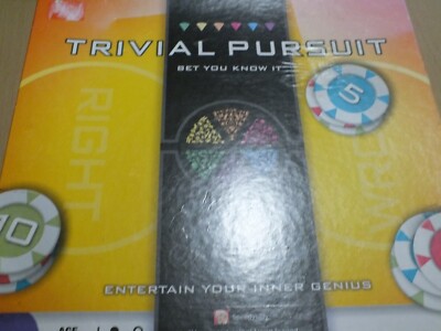 TRIVIAL VERFOLGUNG GAMBLE EDITION. BET YOU KNOW IT. 2-6 SPIELER ALTER 16+ HASBRO