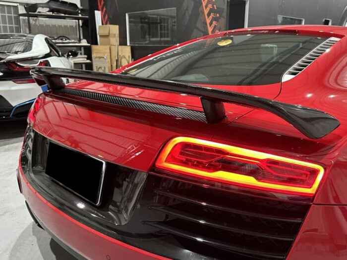 For Audi R8 GT V8 V10 2008-15 Rear Trunk Spoiler Lid Boot Wing REAL Carbon Fiber