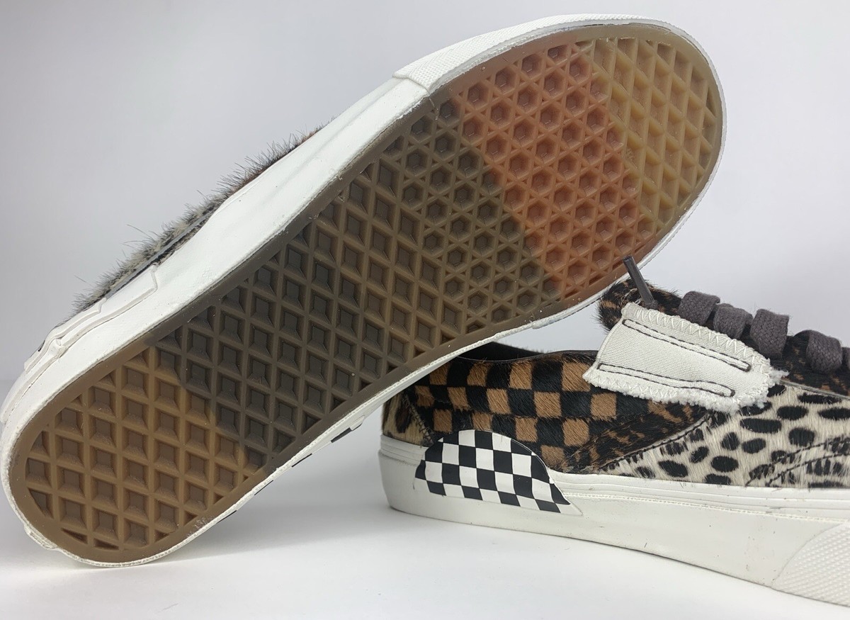VANS VAULT SLIP-ON CAP LX Cut Paste Multi Pony-Hair Checkerboard