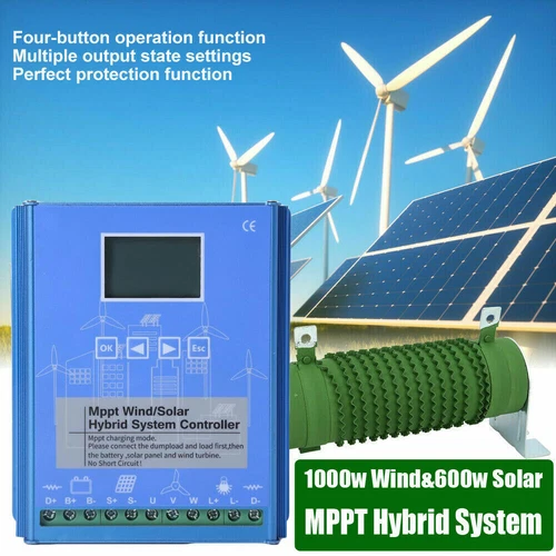 2000W MPPT Hybrid Laderegler Wind Energy Solarladeregler mit LCD Display 12V/24V - Bild 1 von 24