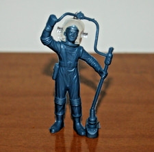 Marx Recast REX MARS Spaceman Helmet Tom Corbett playset Figure 3 Inch Gray