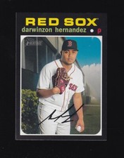 2020 Topps Heritage Darwinzon Hernandez #381 Boston Red Sox